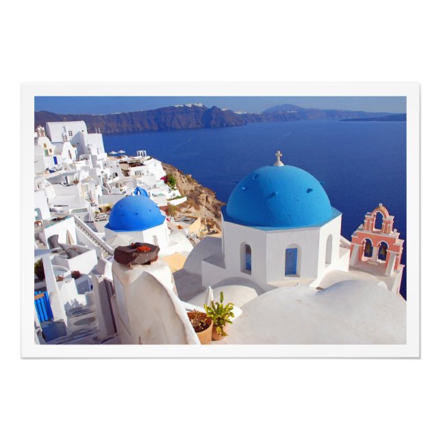 Photo Enlargement Greece santorini  Fotodruck (Vorne)
