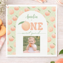 Photo First Birthday Party One Sweet Peach Party