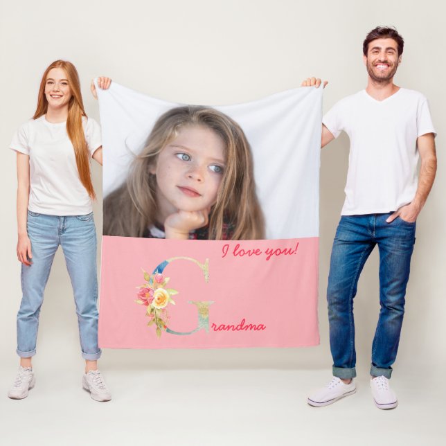 Photo Fleece Blanket For Grandma (Beispiel)
