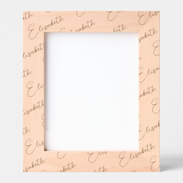 Photo Frame, Custom Name Handwritten, 8x10,  Geätzte Rahmen (Vorderseite)