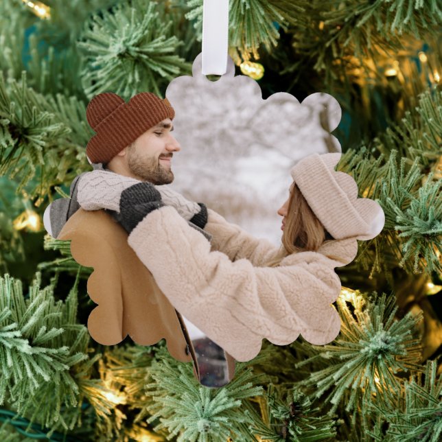 Photo Gift Custom Personalized Ornament Karte (Insitu (Baum))