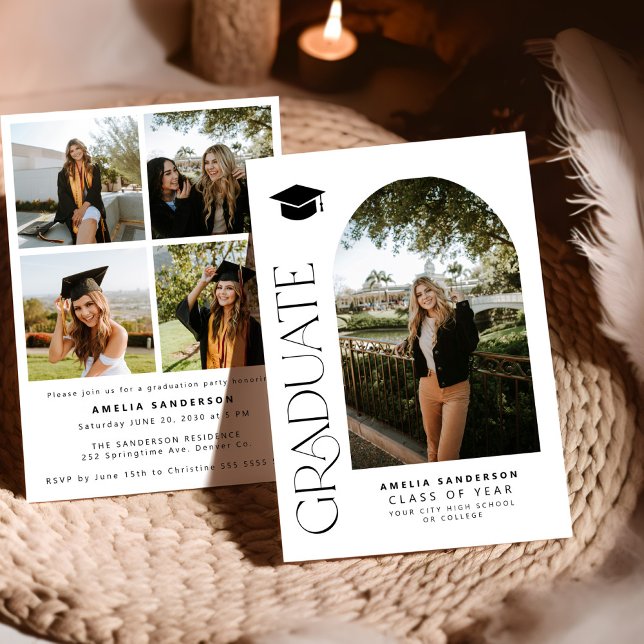 Photo graduation announcement and party invitation einladung (Von Creator hochgeladen)