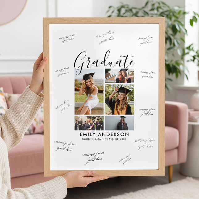 Photo Graduation Guest Signature Poster (Von Creator hochgeladen)
