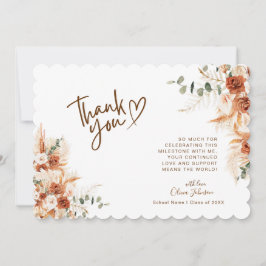 Photo Graduation Thank You Card Modern Elegant Dankeskarte