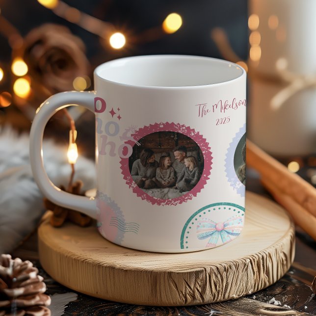 Photo Groovy Nutcracker Retro Pastel Christmas Kaffeetasse (Von Creator hochgeladen)