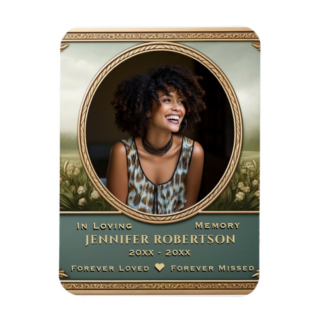 Photo Memorial Magnet (Vertikal)
