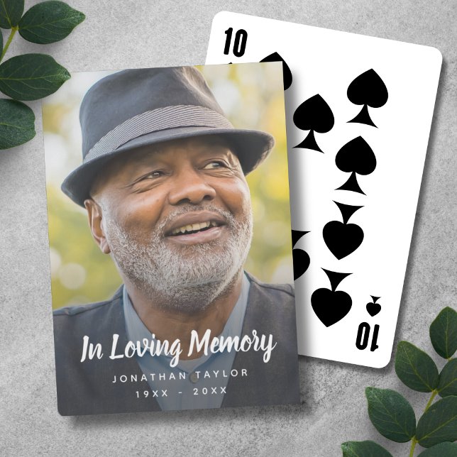 Photo Memorial Remembrance Tribute Spielkarten (Photo Memorial Playing Cards)