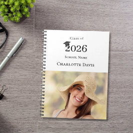 Photo Modern Senior Graduate Class of 2026 Notizblock