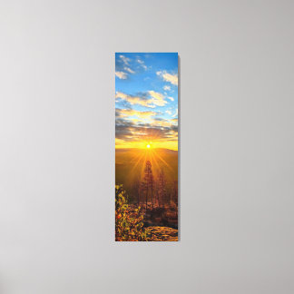 photo of a mountainous autumn forest, mountains, p leinwanddruck