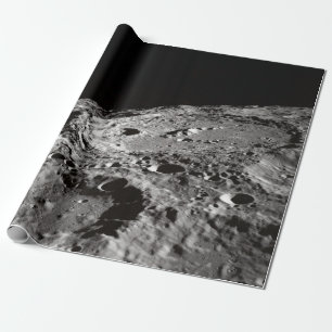 PHOTO OF MOON SURFACE GESCHENKPAPIER
