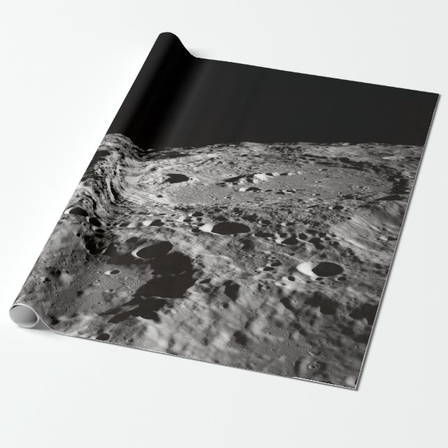 PHOTO OF MOON SURFACE GESCHENKPAPIER (Ungerollt)