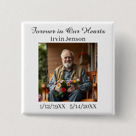 Photo & Poem | Memorial Forever in our Hearts Button