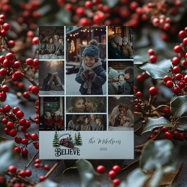 Photo Polar Express Christmas Feiertagskarte (Von Creator hochgeladen)