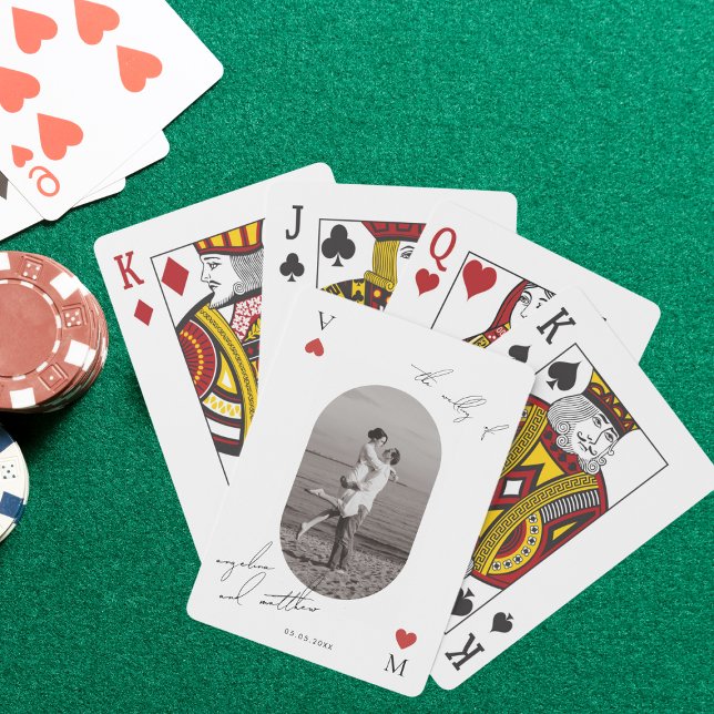 Photo Script Casino Vegas Wedding Guestbook Favor Spielkarten (Von Creator hochgeladen)