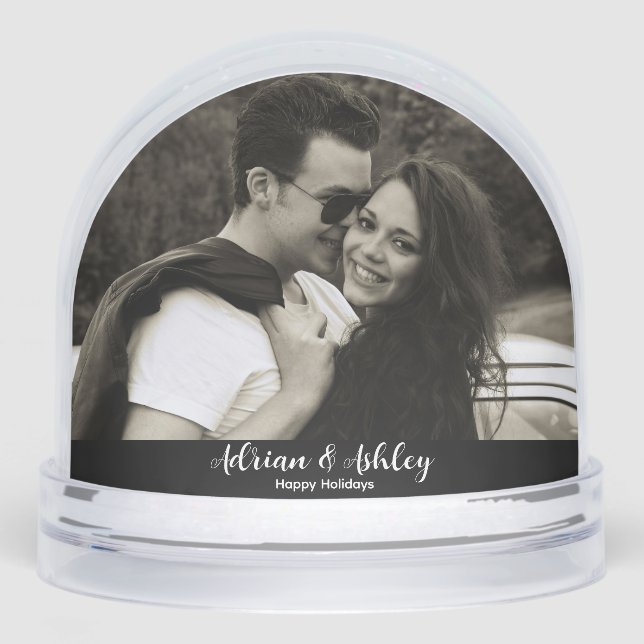 Photo Snow Globe - Holiday, Wedding, Anniversary Schneekugeln (Vorderseite)