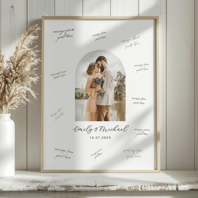 Photo Wedding Guest Signature Message Board Poster (Von Creator hochgeladen)