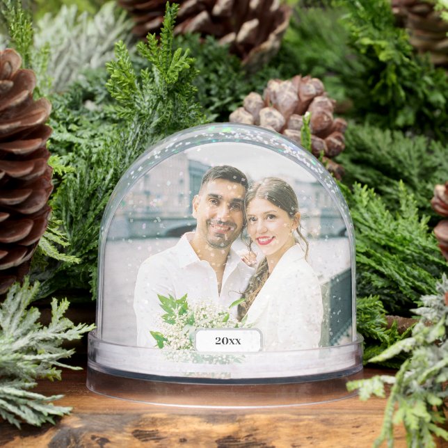  Photo with Date Field Snow Globe Schneekugeln (Winter)