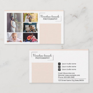 Photographer Business Card Template Visitenkarte