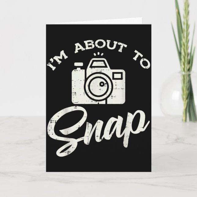 Photographer Camera Im About To Snap Funny Photo M Karte (Vorderseite)