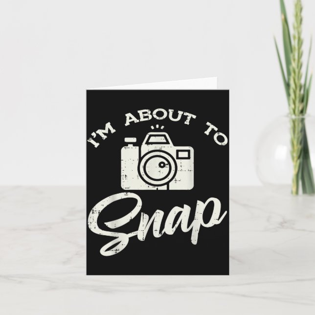 Photographer Camera Im About To Snap Funny Photo M Karte (Vorderseite)