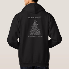 Photographer Christmas Gift - Cameras Tree Design Hoodie