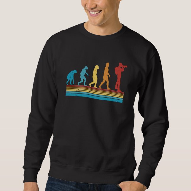 Photographer Evolution Retro Camera Vintage Photoj Sweatshirt (Vorderseite)