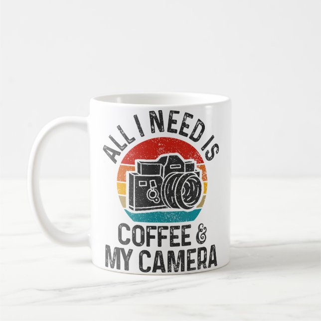 Photographer Gift Coffee  Camera Funny Vintage Pho Kaffeetasse (Links)
