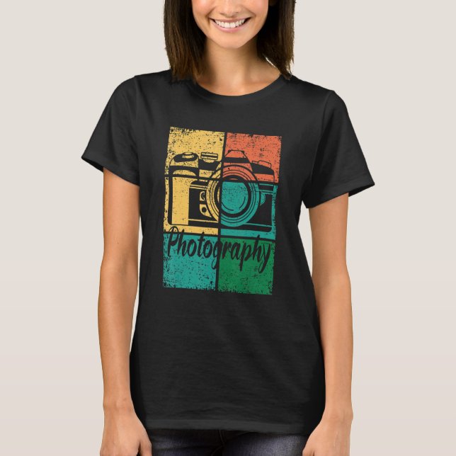 Photographer Photography SLR Camera T-Shirt (Vorderseite)