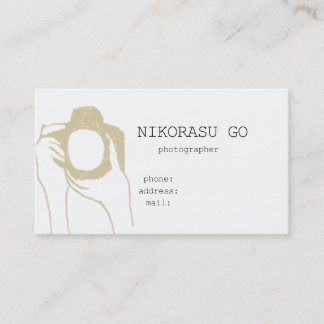 photographer visitenkarte