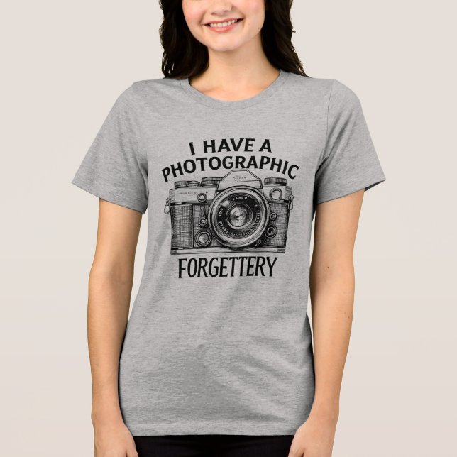 Photographic Forgettery Tri-Blend Shirt (Vorderseite)