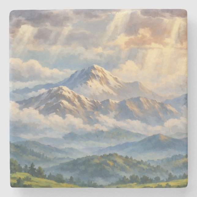 Photographic Landscape Art Edited (Better Quality) Steinuntersetzer (Vorderseite)