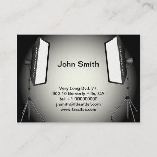 Photographische Lichter Visitenkarte