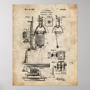 Photographisches Vergrößerungsgerät-Patent Poster