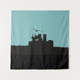 Photography backdrop Seagull and Great Blue Heron  Wandteppich