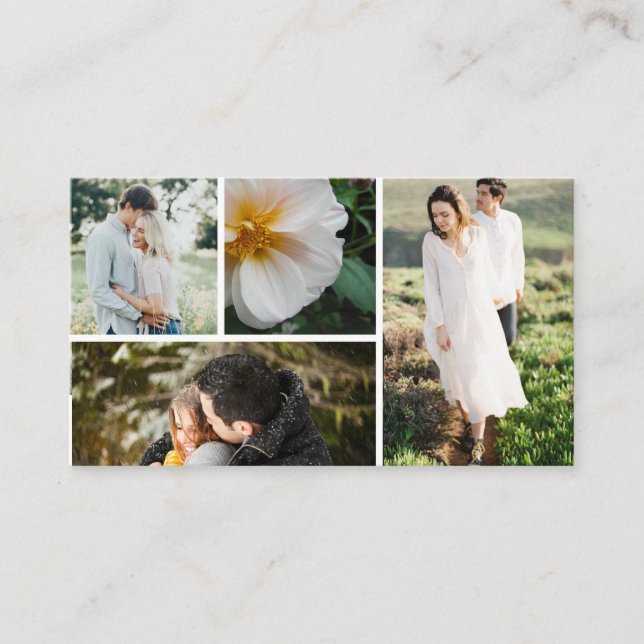 Photography Business Multiple Photos Visitenkarte (Vorderseite)