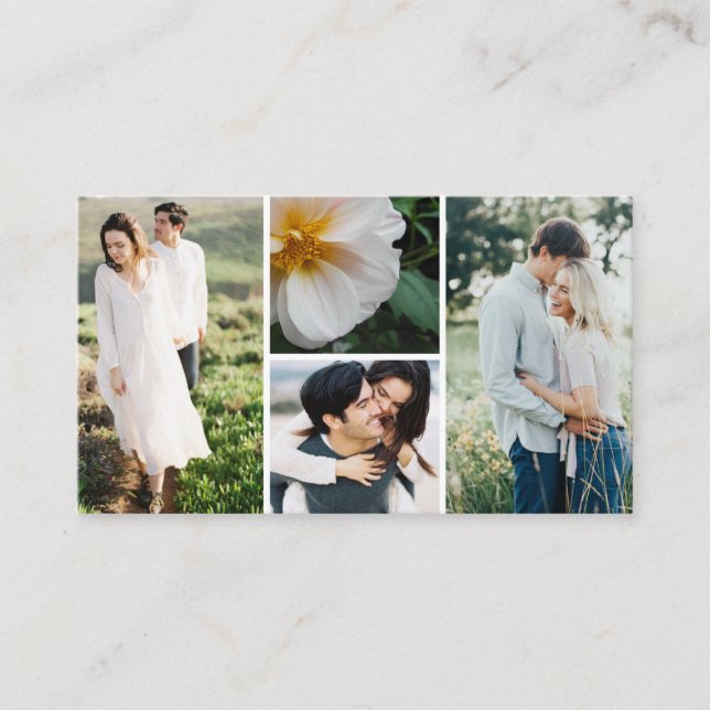 Photography Business Multiple Photos Visitenkarte (Vorderseite)