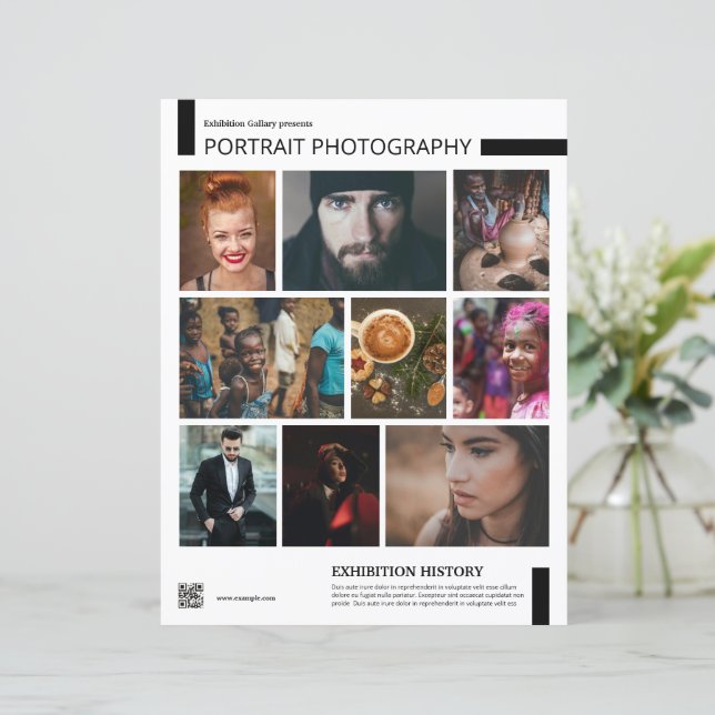 Photography Exhibition Flyer Template (Stehend Vorderseite)