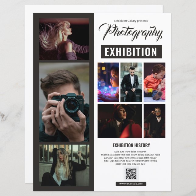 Photography Exhibition Flyer Template (Vorne/Hinten)