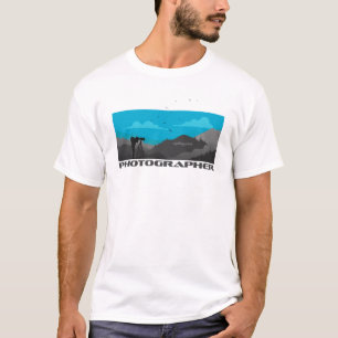 Photography Landscape Photographer blue Design T-Shirt