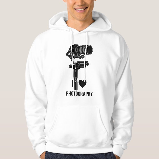 Photography Lover Camera Art Pullover Hoodie (Vorderseite)