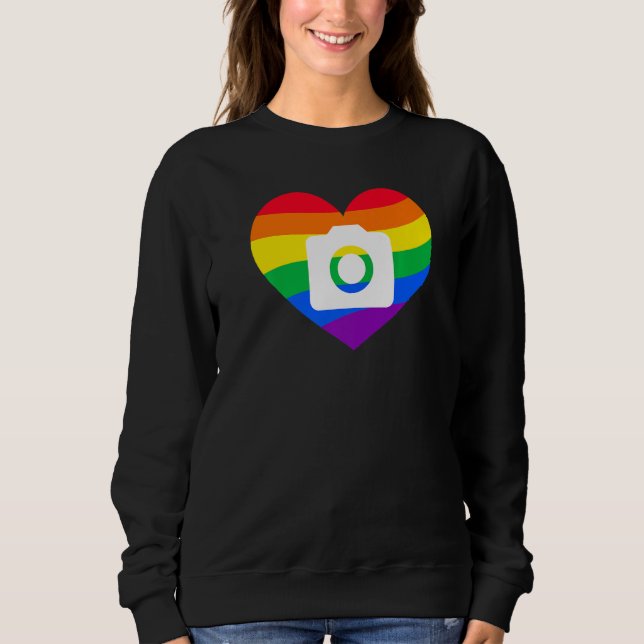 Photography Lover, Photographer Gift, Rainbow Came Sweatshirt (Vorderseite)