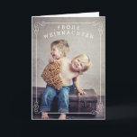 Photokarte der frohe Weihnachten<br><div class="desc">Ein moderner frohe Weihnachtengruß „“ ist vor und zentral in dieser Konzeption, die den geschwungenen Text eingliedern, und der zeitgenössischen Typografie, der sicher ist bitte. Senden Sie die eleganten Grüße an die Familie und an die Freunde mit dieser Photokarte, die es von Eigenschaften für ein großes Bild Ihrer Familie auf...</div>