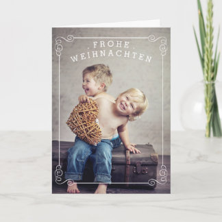 Photokarte der frohe Weihnachten