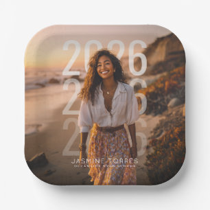 PhotoPop-Minimal-Jahres-Overlay-Abschluss Pappteller