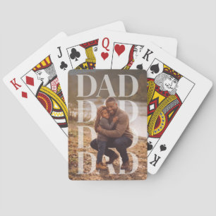 PhotoPop Papa Benutzerdefiniertes Familienfoto Spielkarten