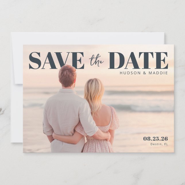 PhotoPop Save the Date Elegant  (Vorderseite)