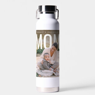 PhotoPop Weltbeste Mutter Benutzerdefiniertes Foto Trinkflasche