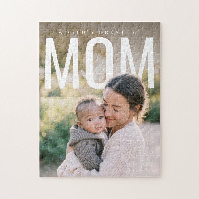 PhotoPop Weltbeste Mutter Benutzerfoto Puzzle (Vertikal)