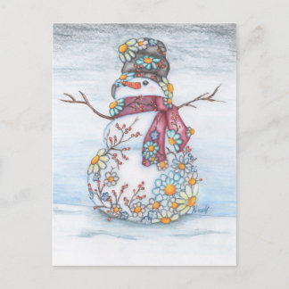 Photoscape Schneemann Feiertagspostkarte