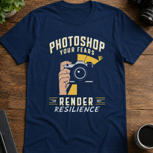 Photoshop Ihre Ängste Render Resilience Kamera Kun T-Shirt
